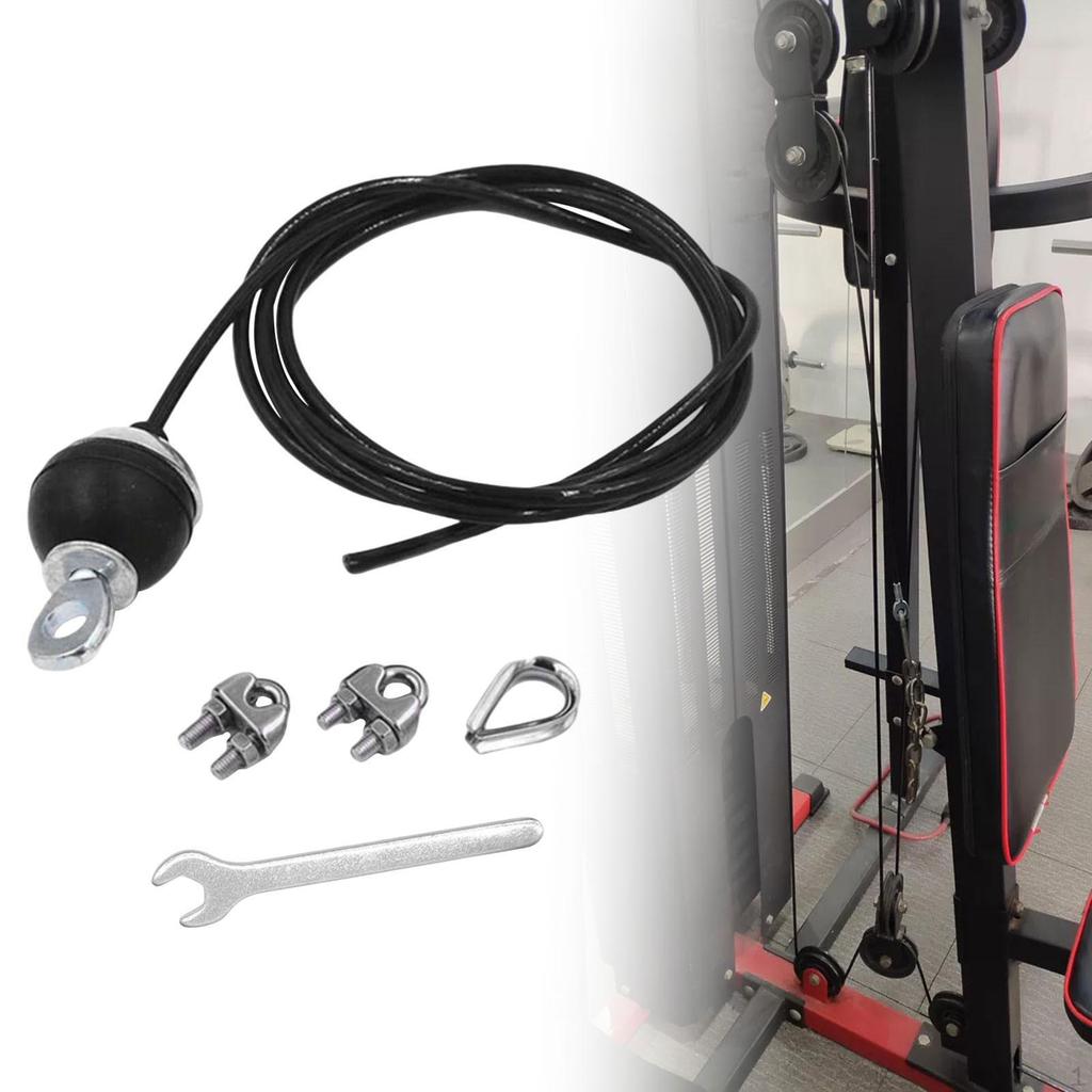 Nastavitelný lanový systém pro fitness kladku a stahování horní kladky
