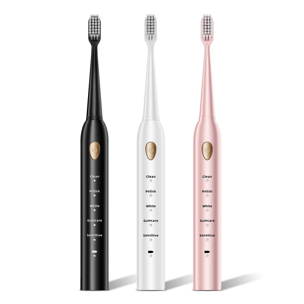 Soft-Toothbrush, bristled Tooth Flusher, Rechargeable, Fully Automatic, Universal Electric Toothbrush for Adults and Children, Ultrasonic