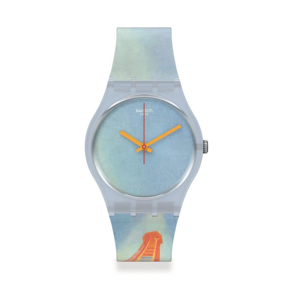 Swatch EIFFEL TOWER, BY ROBERT DELAUNAY Gent GZ357 Blue Wristwatch