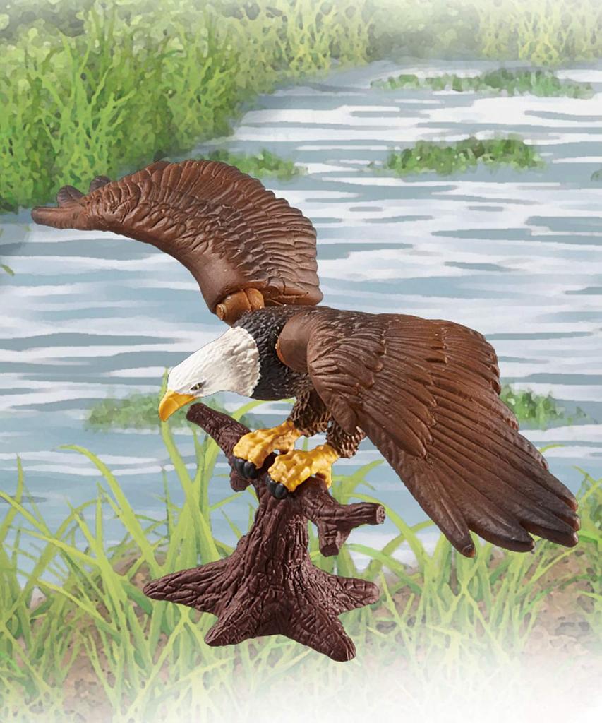 Takara Tomy Ania Eagle Animal Dinosaur Toy Ages AS-05 (Bald Eagle) 3+