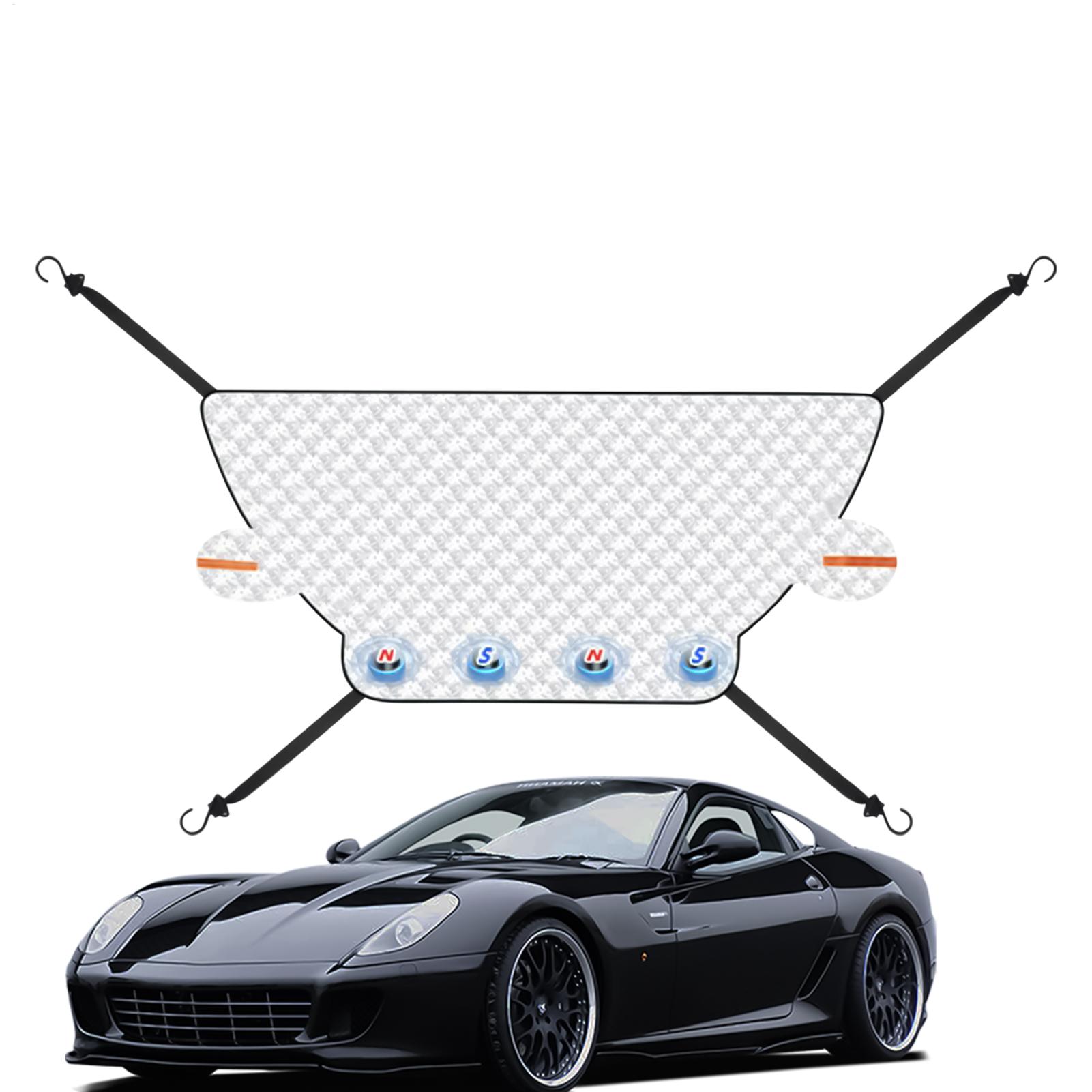 Car Front Windshield Antifreeze Cover Dust Proof 3 Layers Magnetic Protector Car Sunshade Windshield Cover Sun Snow Protection CN