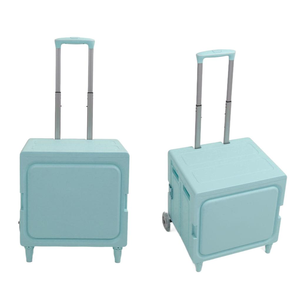 Carrello a Rotelle Pieghevole Facile da Riporre Forte Capacità di Carico Multifunzionale Pieghevole Portatile