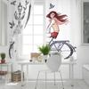 Paris Girl Love Landmark French Tower Window Curtains Curtains for Living Room Decorative Items Living Room