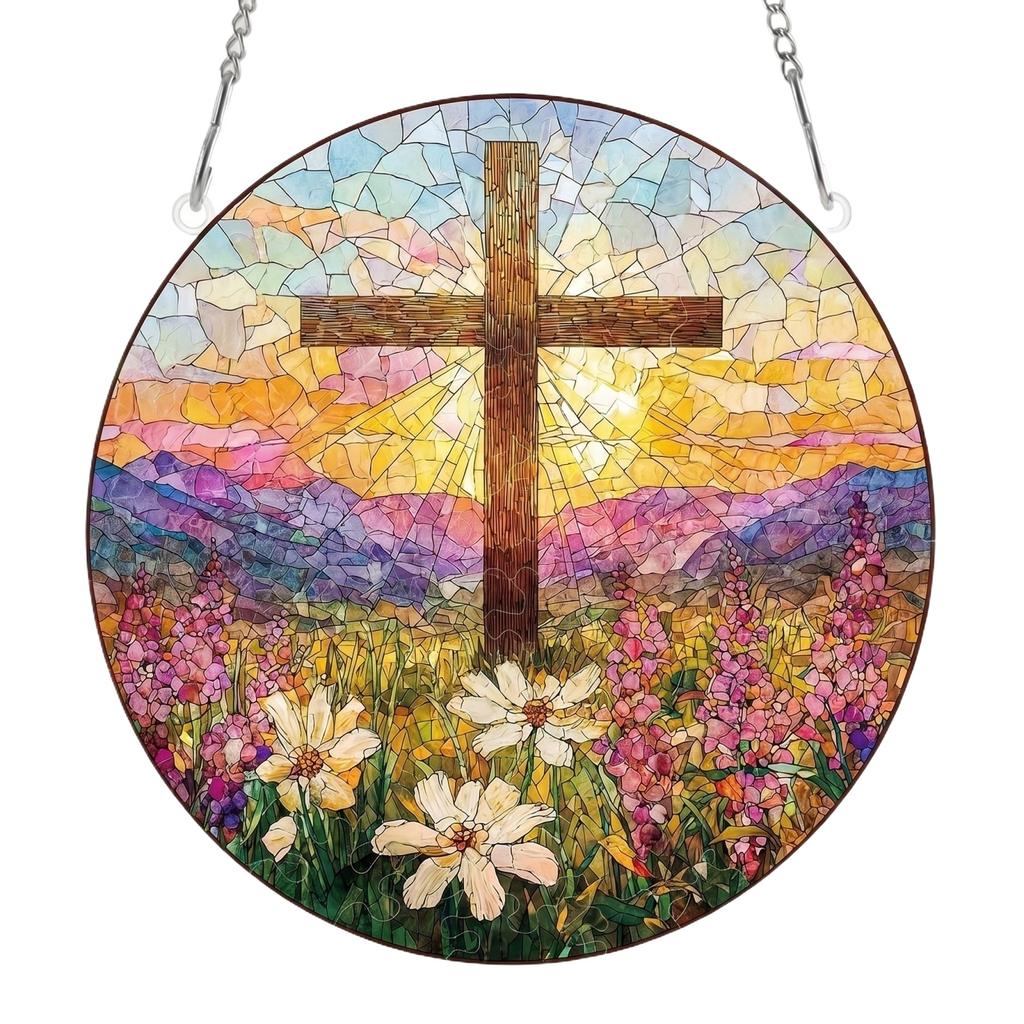 Acrylic Sunshine Catcher Puzzle Hanging Decoration, Wall Art, Home Furnishing, Window Hanging Decoration