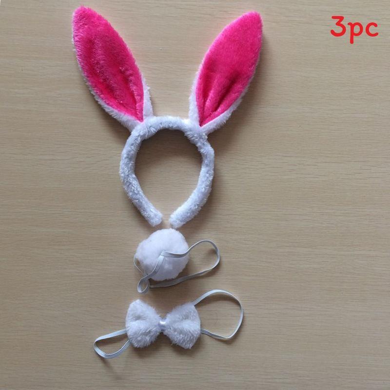 Halloween Animal Tiger Headpiece With Red Horns Demon Headband Cosplay For