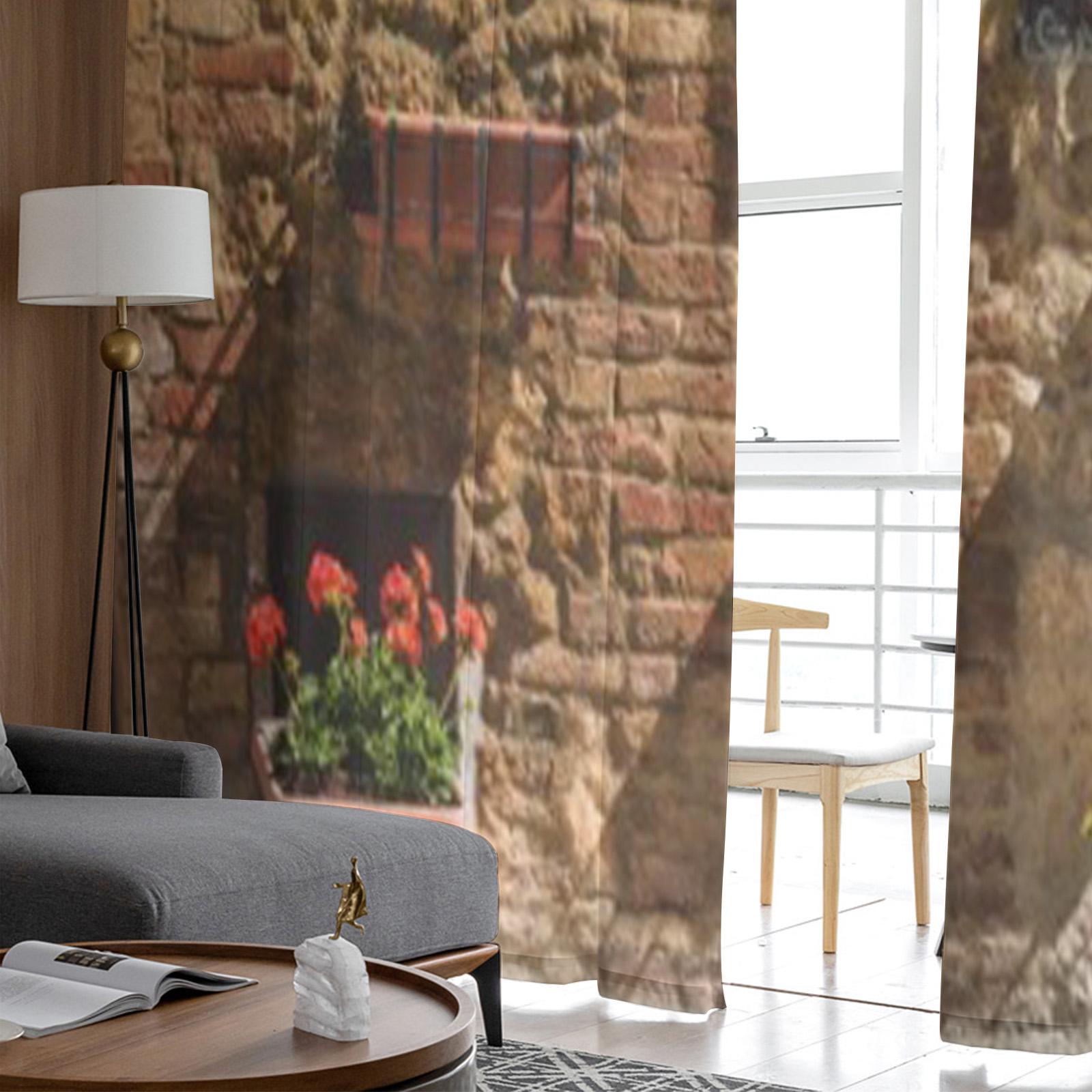 Красочные улицы города Тосканы Тюль Прозрачные шторы для гостиной Спальня Кухня Украшения — фото 4