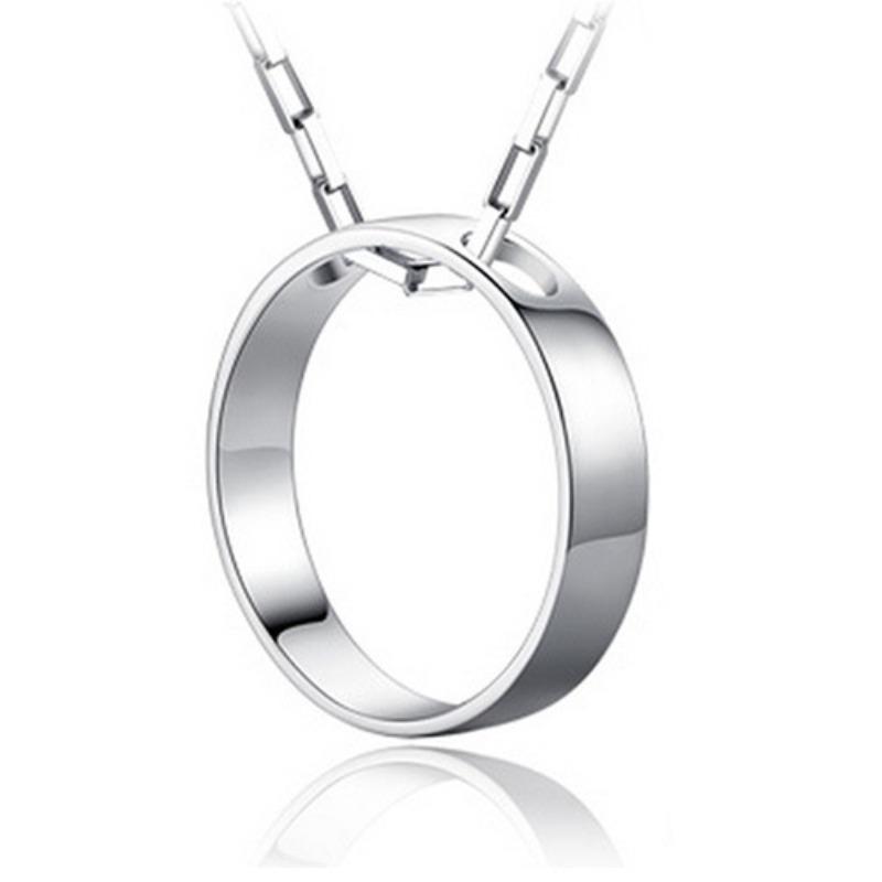 

Темпераментная женская корейская версия, концентрический край кулона, ожерелье с круглым сердечком для пары мужчин и женщин