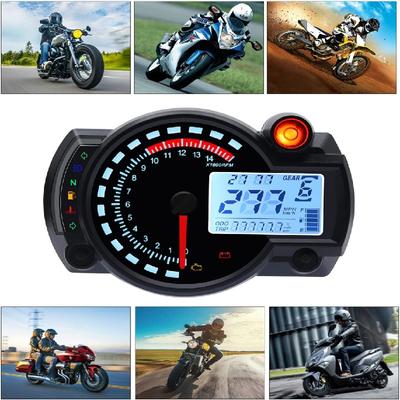 Motorrad Digitaler Tacho Drehzahlmesser Geeignet für KOSO RX2N MAX 299KM/H Motorrad Armaturenbrett Motorrad Tacho