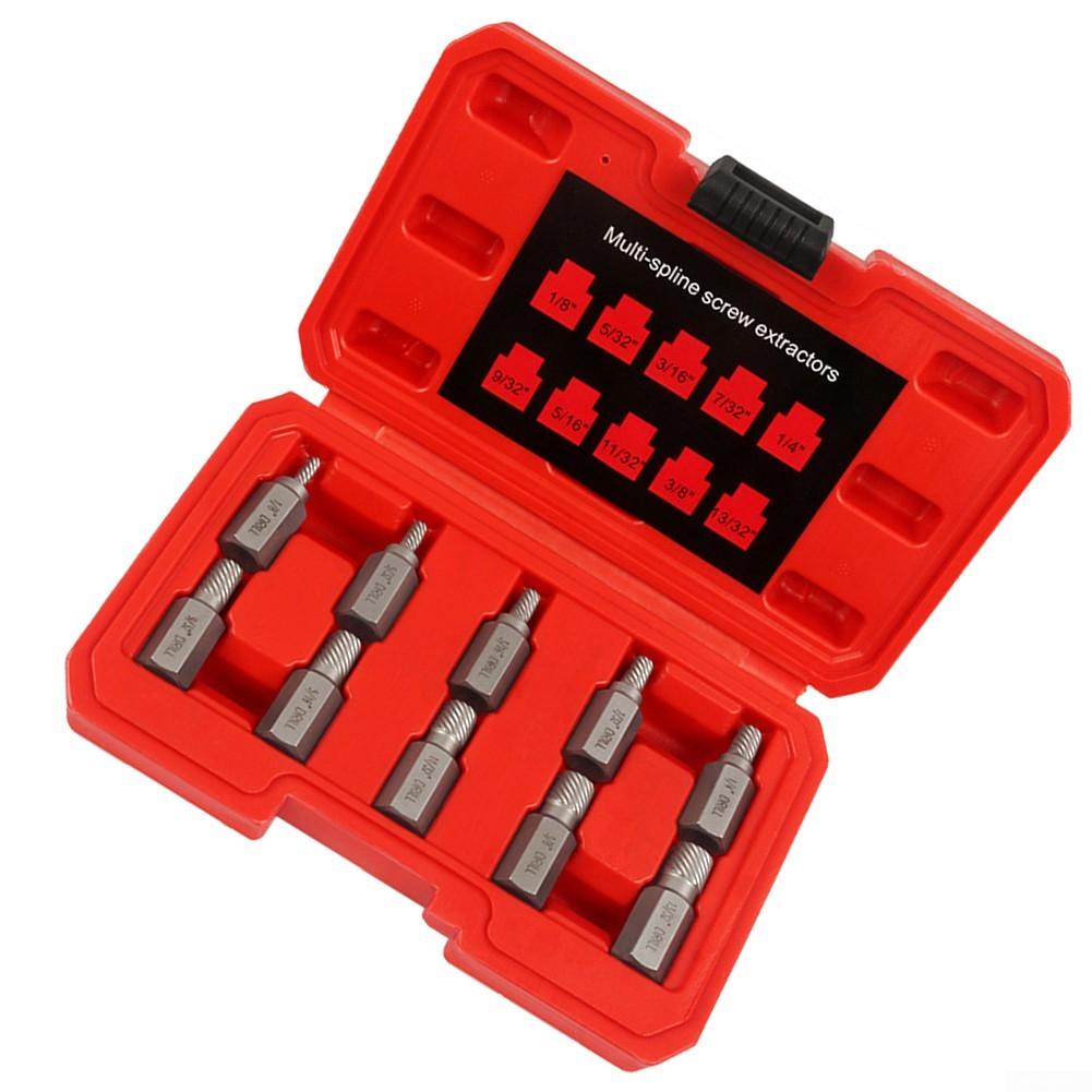 Hex Head Extractor Damaged Broken Bolt Screw Extractor Set