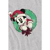 Disney Camiseta infantil/infantil Mickey Mouse Vintage Wreath Christmas T-Shirt