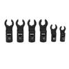 6PCS Crows Foot Wrenches 1 2 3 8 Inch Drive 6 Point Socket 180 Degree Flexible Head Fuel Line Wrench Set 12mm 14mm 16mm