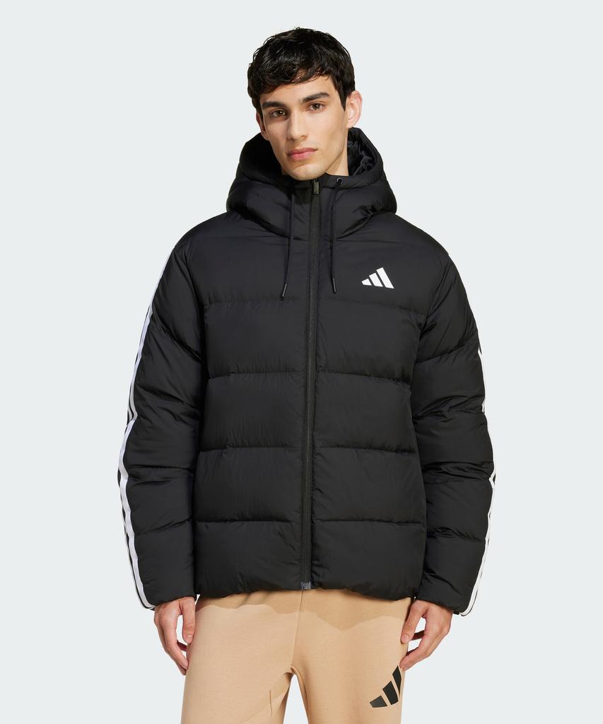 Adidas Essentials Climawarm 3-Stripe Puffer Down Hooded Jacket Jm4165