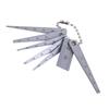 7Piece Stainless Steel Tapered Ruler Set Pocket Sized Gaps Gauge for Engineering Precise Measurement and DIYer Projects
