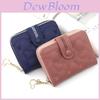 Pu Material Ladies Short Zipper Wallet With Heart Embellishments For Daily Use