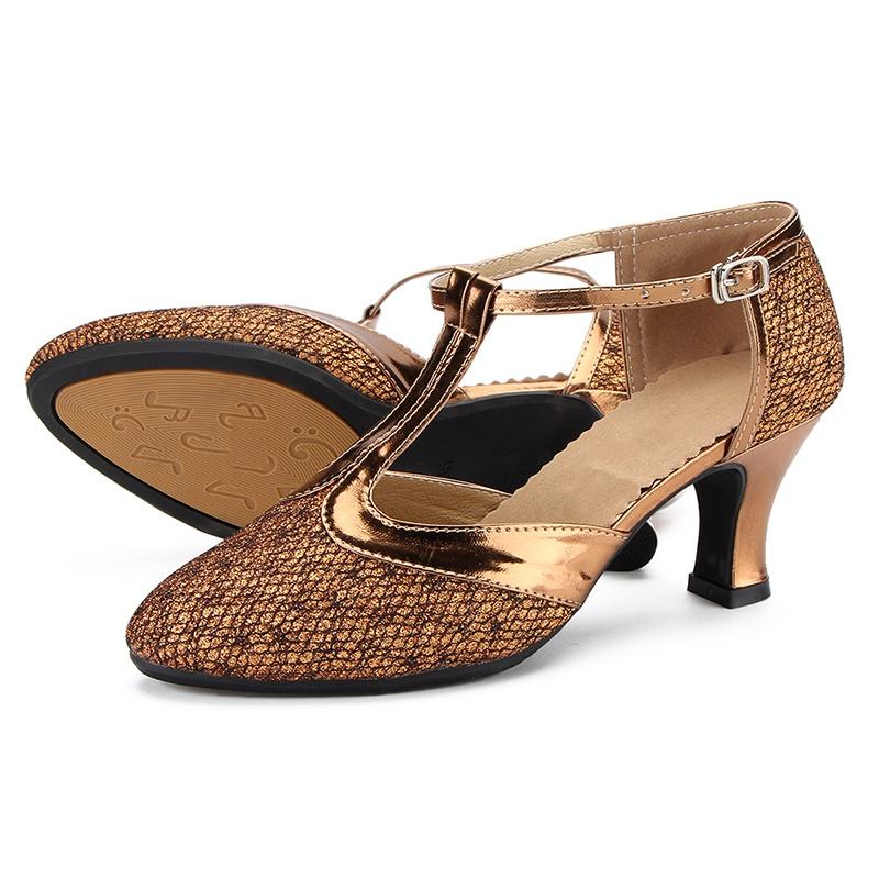 Women Dance Shoes Rubber Sole Modern Salsa Ballroom Tango Latin Jazz Performance Footwear For Girls Ladies