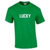 LUCKY T-Shirt White Irish Green Saint Patrick's Day Cotton Drinking Shirt S-5XL