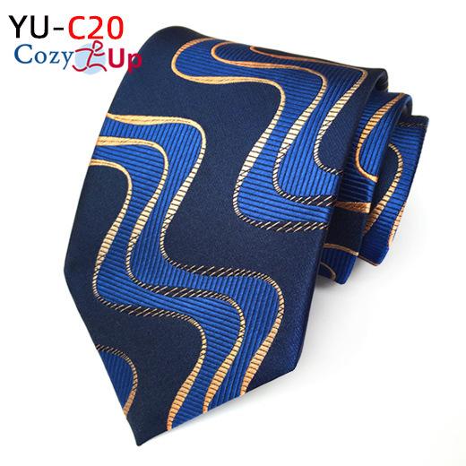3.15" Fashion Striped PaisleyTie Men Flower Necktie for Wedding
