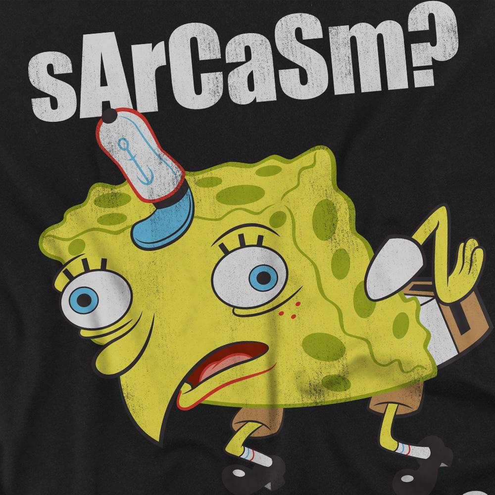 SpongeBob SquarePants Mens Sarcasm Meme T-Shirt