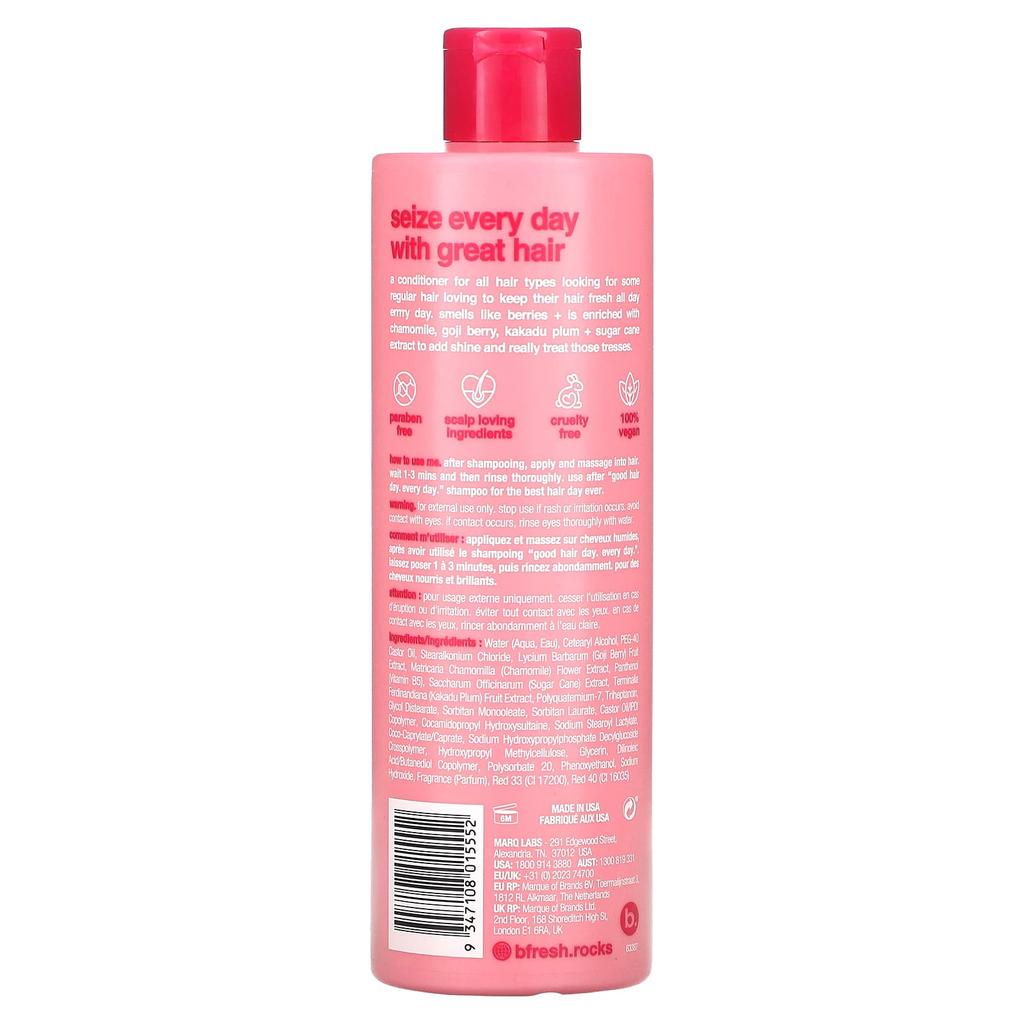 b.fresh, Good Hair Day Everyday, Daily Care Conditioner, For All Hair, Berry Bliss, 355 ml (12 fl oz)
