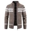Cardigan in Pile Invernale da Uomo Maglione Lavorato a Maglia Natalizio Cappotto Giacca Business Casual Abbigliamento Maschile in Lana Cashmere