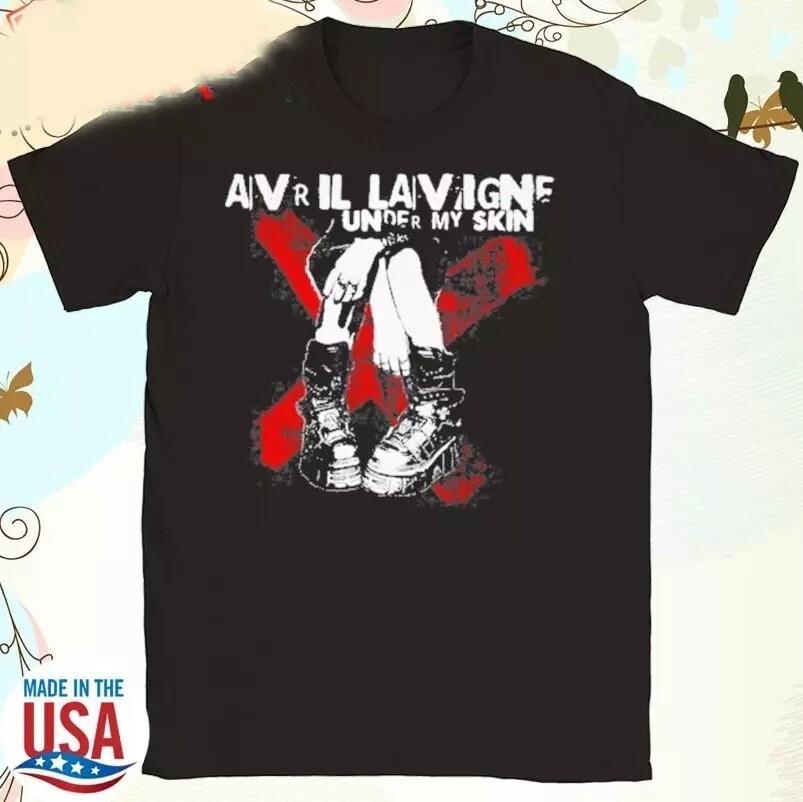 

Avril Lavigne Under My Skin 20Th Anniversary Tshirt size S5XL Unisex T-Shirt XXL