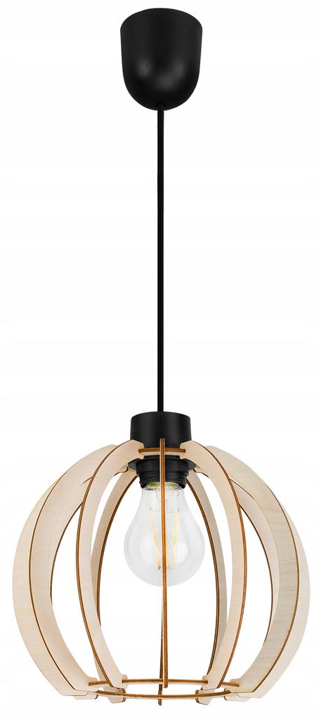 Modern wooden LED ceiling pendant lamp