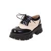 Trendy Brand Chunky Flats Platform Gothic Shoes Women Perforated British Brogues Oxfords Shoes Female Derby Flats