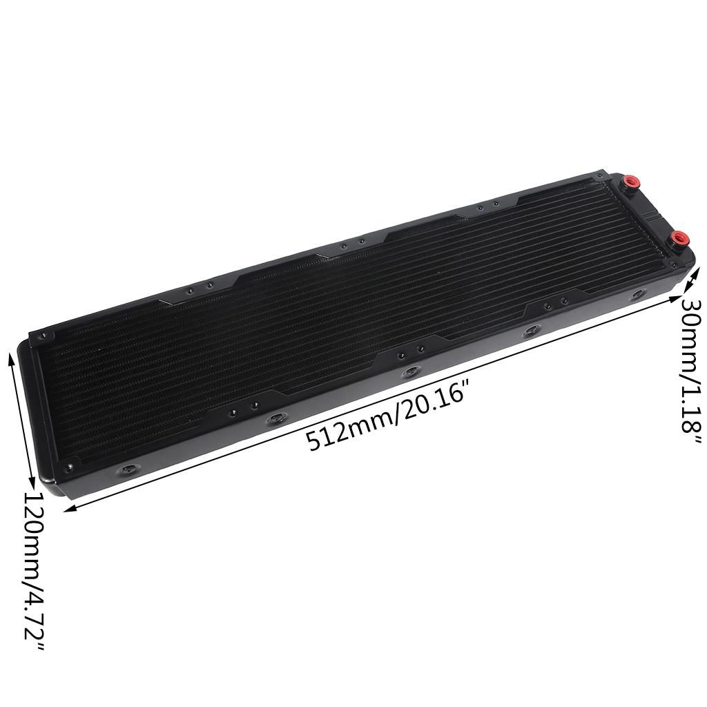Aluminum Water Cooling Radiator 18 Tubes Heat Exchanger CPU Heatsink Cooler Fast Heat Dissipation for PC Computer