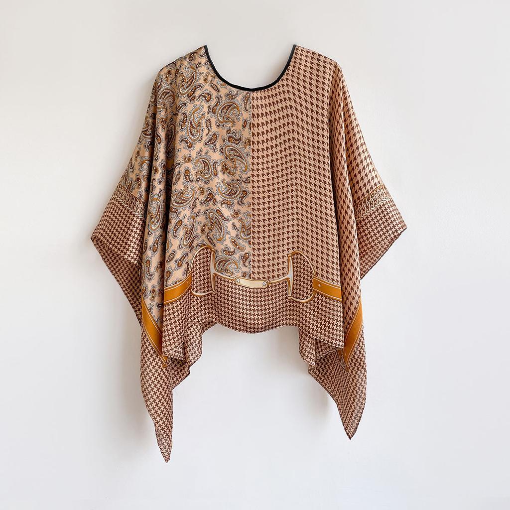 2023 NEU Seidenschal LuxusmarkeDesigner Pullover Schal Druck Kopf Großes Taschentuch Hijab Schal Damen Bandana Foulard Schal