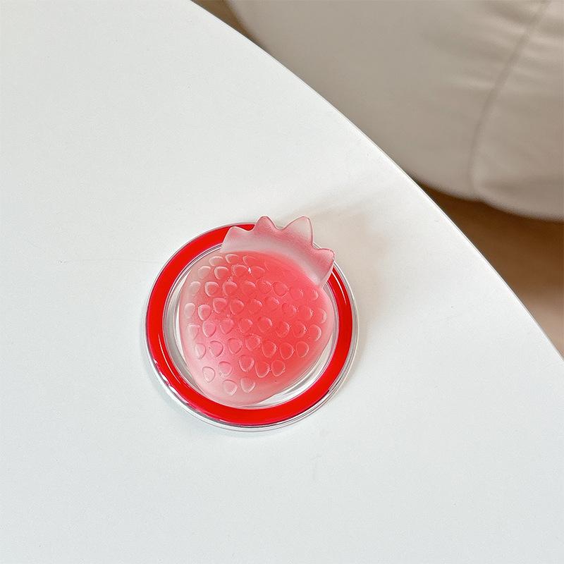 Japanese Wind Simple Sandwich Three-Dimensional Strawberry Magnetic Suction Bracket Suitable For Magsafe Mobile Phone Airbag Bracket