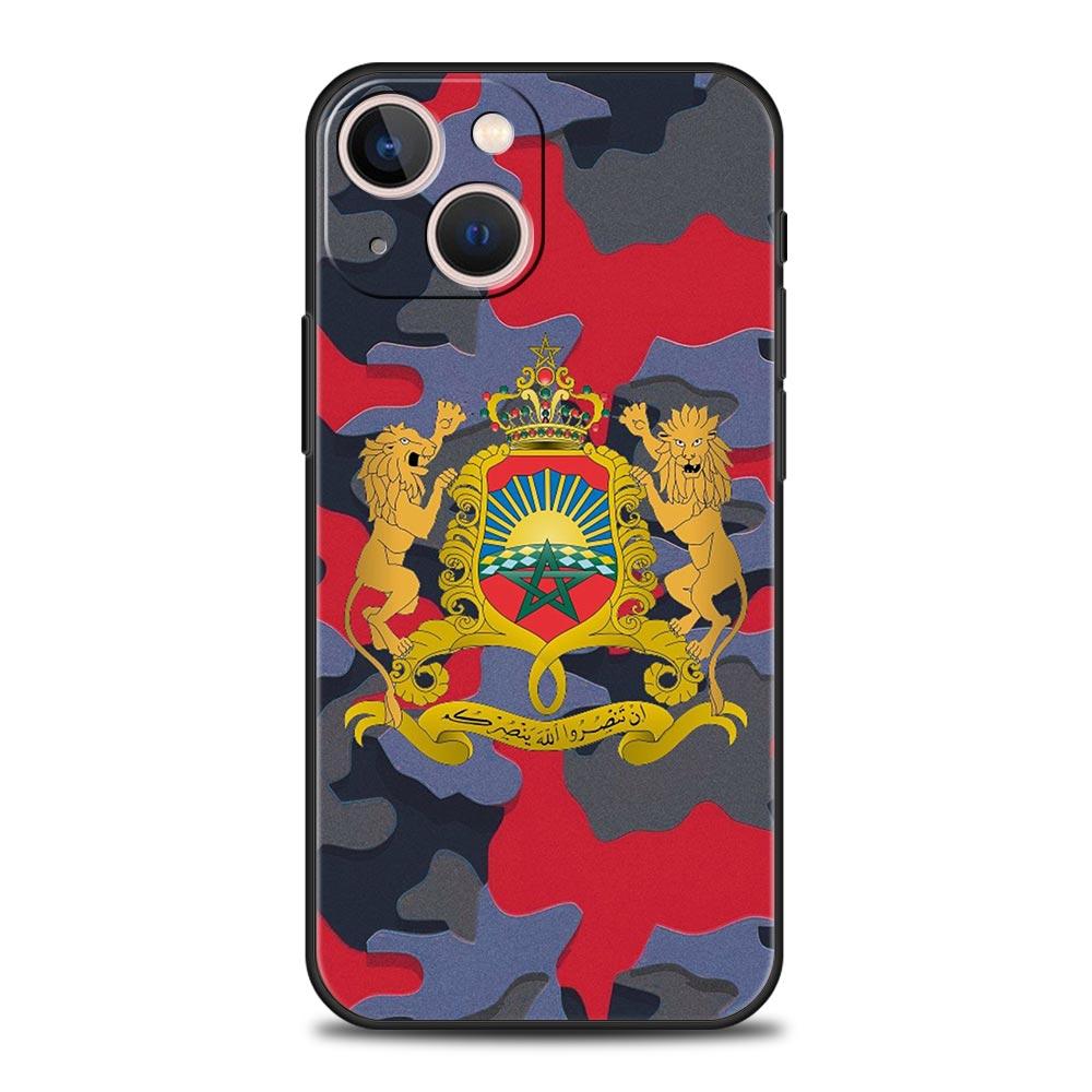 Phone Case For iPhone 16 15 14 13 12 11 Pro Max XS X XR SE 7 8 Plus Shell Moroccan Flag Morocco Passport iPhone 16e Cover