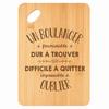 Cutting Board / Appetizer Platter - PLANETEE - A Wonderful Baker - Bamboo - 30×20×1 Cm - Hole 24 Mm