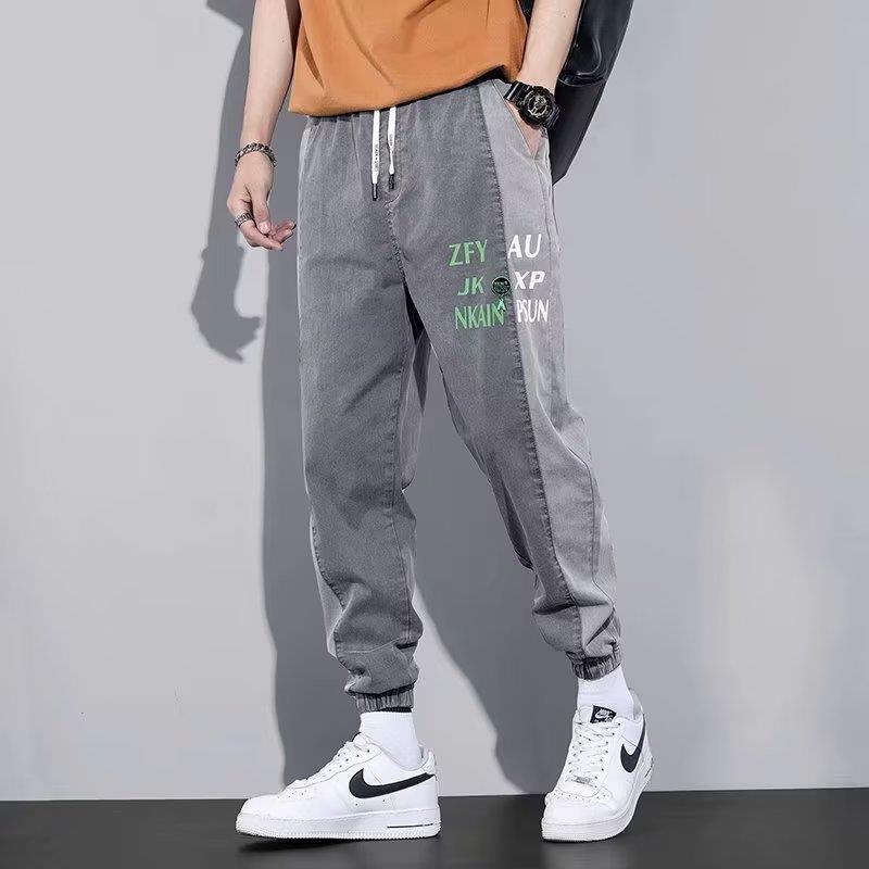 Джинсы мужские JYL, окрашенные глиной, стиль High Street, весна-осень, американская молния, разрезы, джинсовые брюки 2XL