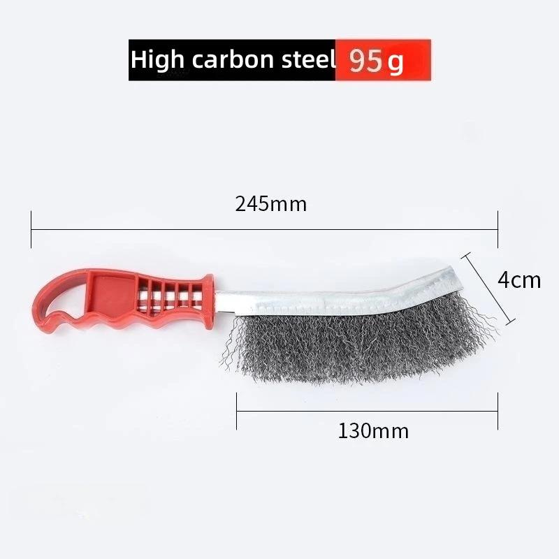 

1pc Wire Brushe Brass Plated Steel Wire Stainless Steel Wire Brush Grill Cleaner BBQ Grill Steel Wire Brush Cleaning Tools