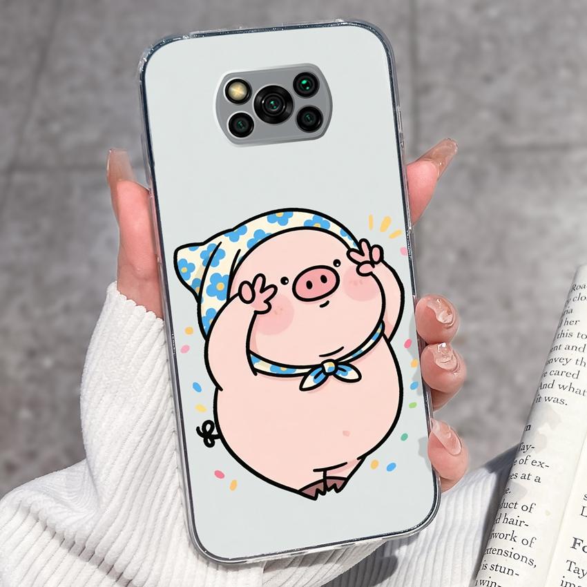 Clear Phone Case For Xiaomi Poco X3 X4 NFC X5 X6 X7 Pro F4 GT F5 Soft TPU Casing Retro Pocket Watch Patterns Shockproof Shell For Xiaomi Cover Capa