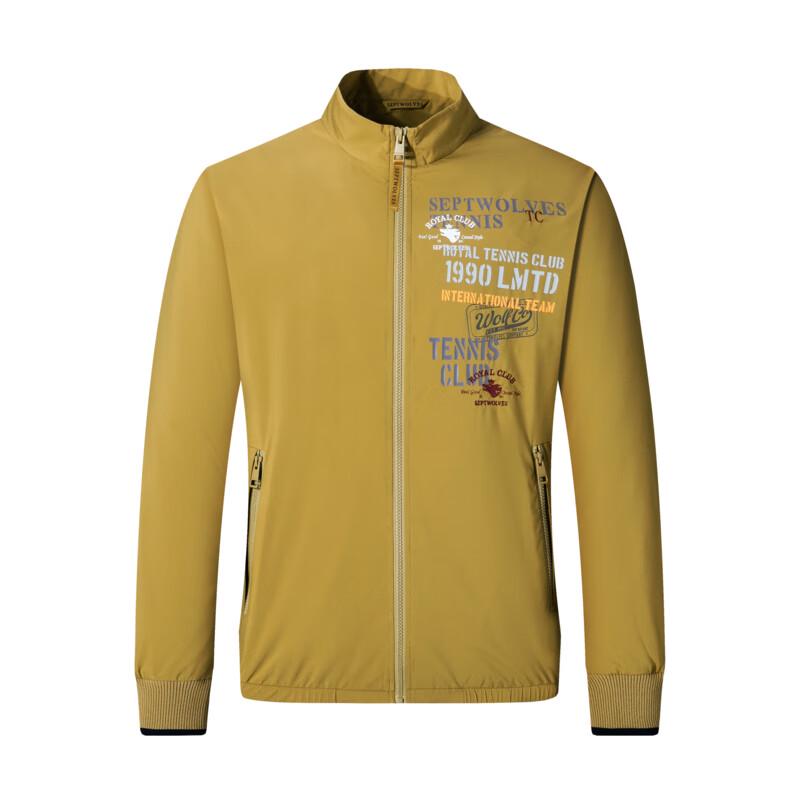 

SEPTWOLVES Stand Collar Chest Print Jacket 1D1D10101125 2XL