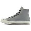 1970s Comfortable Everyday High Top Canvas Shoes Unisex Grey