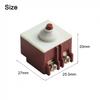 125V/12A Angle Grinder Switch Button Switch AC250V 6A Angle Grinder DPST