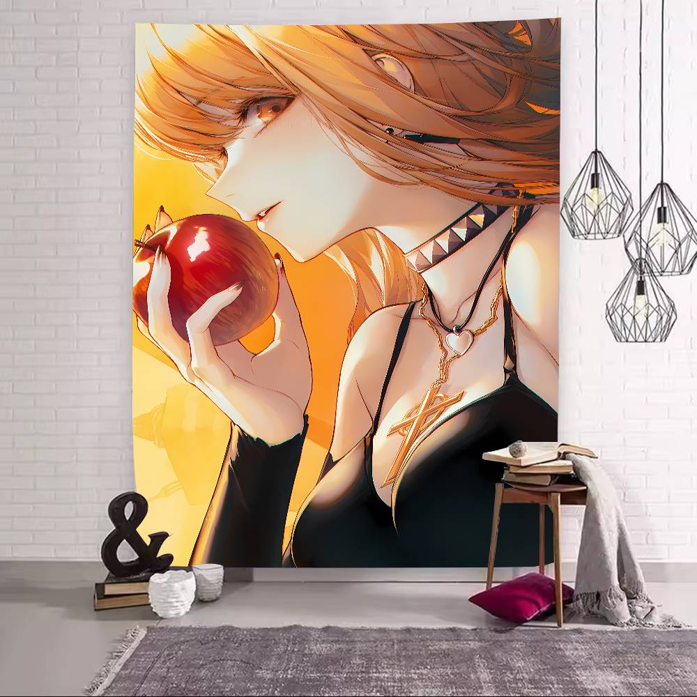 Cool Fashion Pretty Girl Misa Amane Tapestry Decoration Bedroom Dormitory Background Cloth Home Party Living Room Club Tapestry