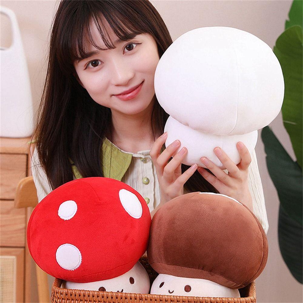 Plant Plush Toy Red Sofa Decor Mushroom Plushie Stuffed Mushroom Mushroom Plush Pillow Plush Toy