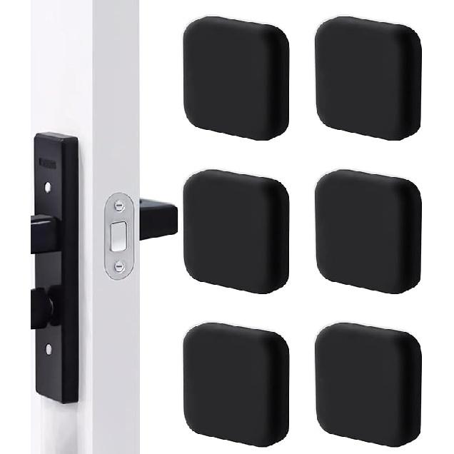 Door Stopper Wall Protector, Wall Shield Bumper Guard from Door Knobs,Sturdy Self Adhesive,Soft and Transparent,Washable Reble Shock Absorbent Gel