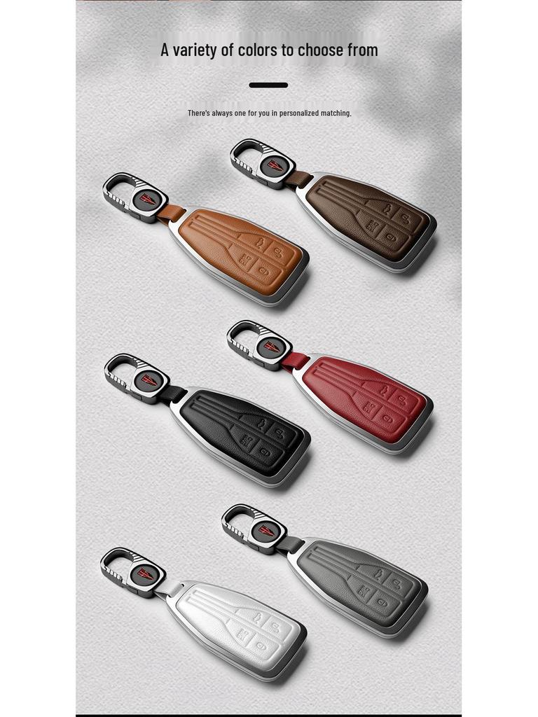 Luxury Key Cover for Hongqi HS5, HS7, H9, H5 - Premium Men's Car Key Shell