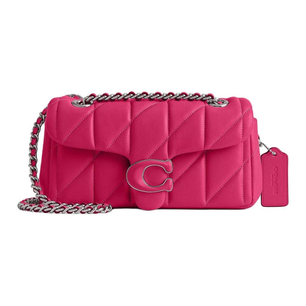 Coach Borsa a Tracolla Portatile in Pelle Nappa Tigrata, Borsa a Spalla Piccola da Donna CP145-LHX1C
