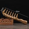 Anti-Static Body Meridian Massage Comb Long Handle Wood Therapy Massage Comb  Body Massage