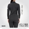 Hidamari Chomolungma 8848 Long Sleeve Turtleneck Warm Underwear Steel Women's [Sapium] [Triple Layer] (JP, Alphabet, L, Gray) [QM8848WTN-50-STG]