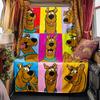 Halloween fantasy comedy adventure cartoon movie Scooby-Doo blanket soft home furnishing nap decoration four seasons warm Sherpa blanket U1