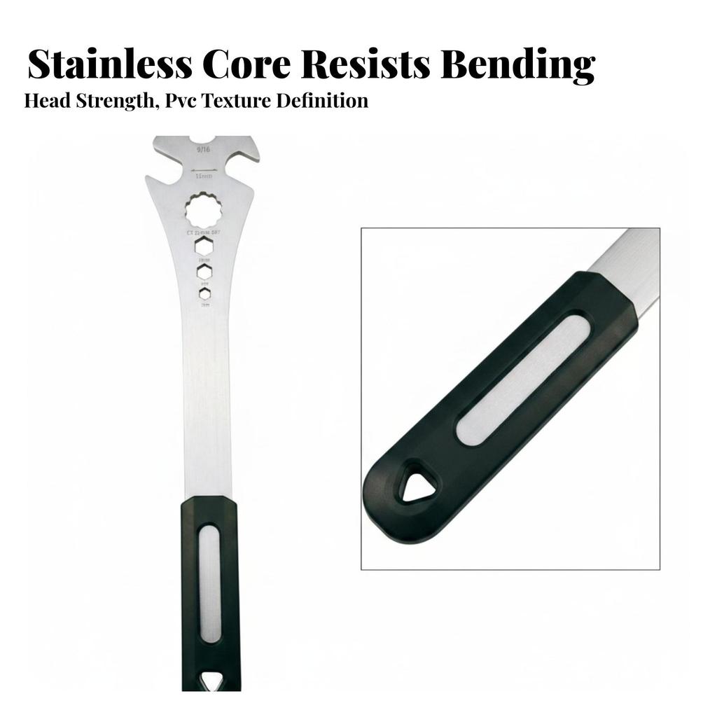 Bike Pedal Wrench Sturdy Versatile for Workshop, Mechanics