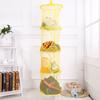 1Pcs Four-layer Collapsible Hanging Basket Breathable Mesh Toy Storage Basket Storage Cage Drying Ba
