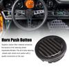 Steering Wheel Horn Button 50mm Diameter Carbon Fiber Universal for 6 Bolts Steering Wheel