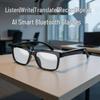 AI Smart Bluetooth Glasses: Wireless Headphones with Real-Time Translation In 100+ Languages, Music Streaming, and Call Features.